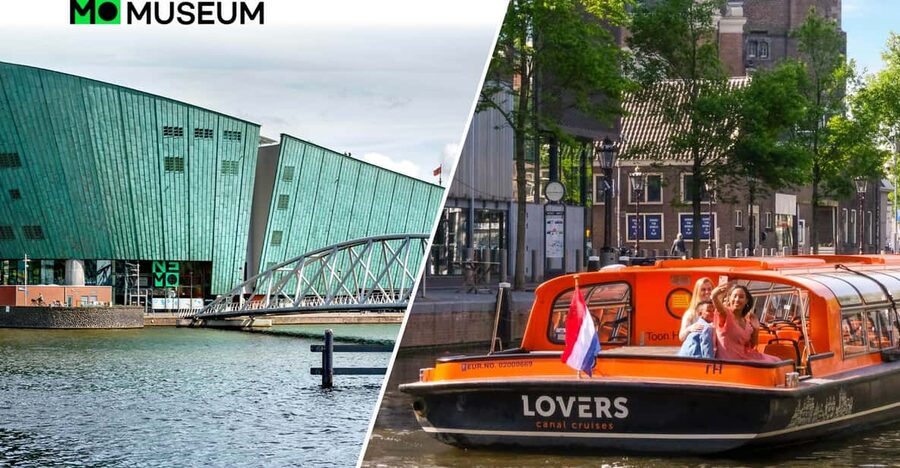 Amsterdam: 1-Hour Canal Cruise & NEMO Science Museum - Two Amsterdam experiences with very different rhythms