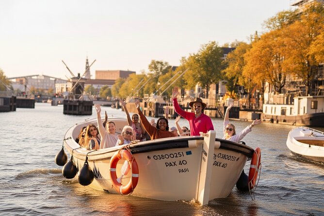 Amsterdam 1-Hour Canal Cruise With Live Guide - The Amstel, Magere Brug, and old city landmarks