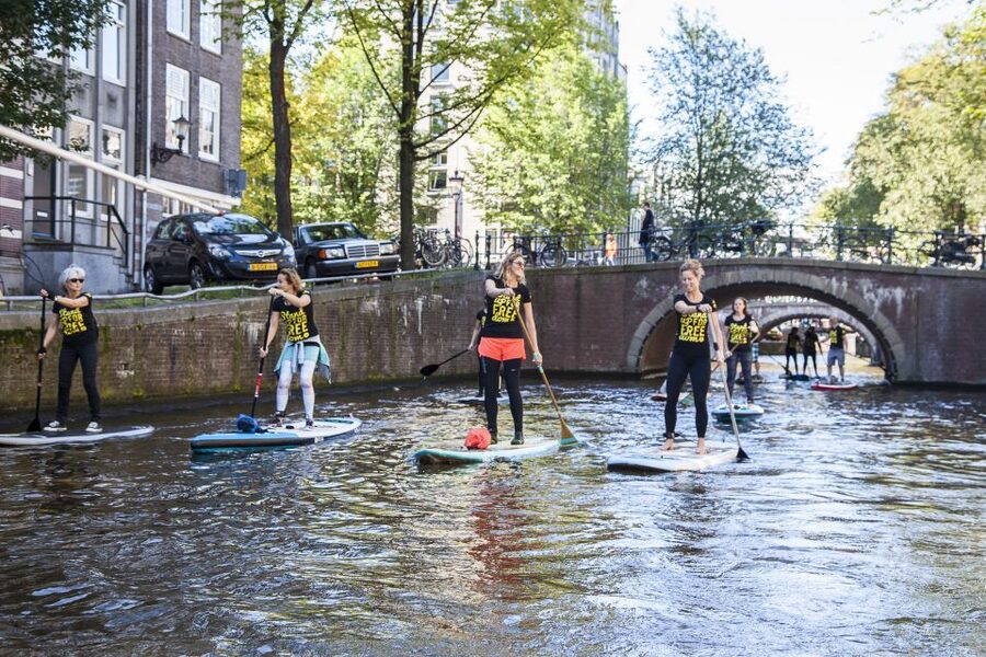 Amsterdam: 2-Hour Stand Up Paddle Board Tour - Starting beside Windmill Brewery het IJ