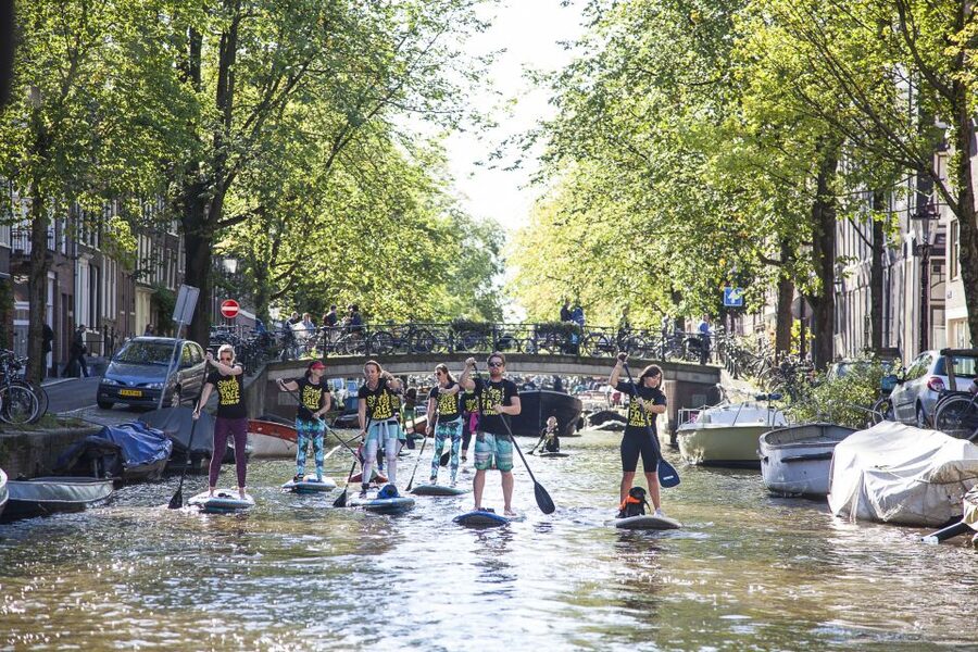 Amsterdam: 2-Hour Stand Up Paddle Board Tour - Paddling under Amsterdam’s bridges