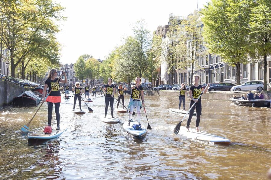 Amsterdam: 2-Hour Stand Up Paddle Board Tour - The Nautical Museum and the ship replica