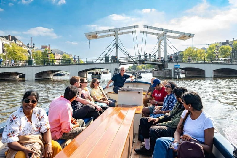 Amsterdam: 75 minute Open Boat Canal Cruise with Live Guide - The historic canal ring, Westerkerk, and the Anne Frank House area