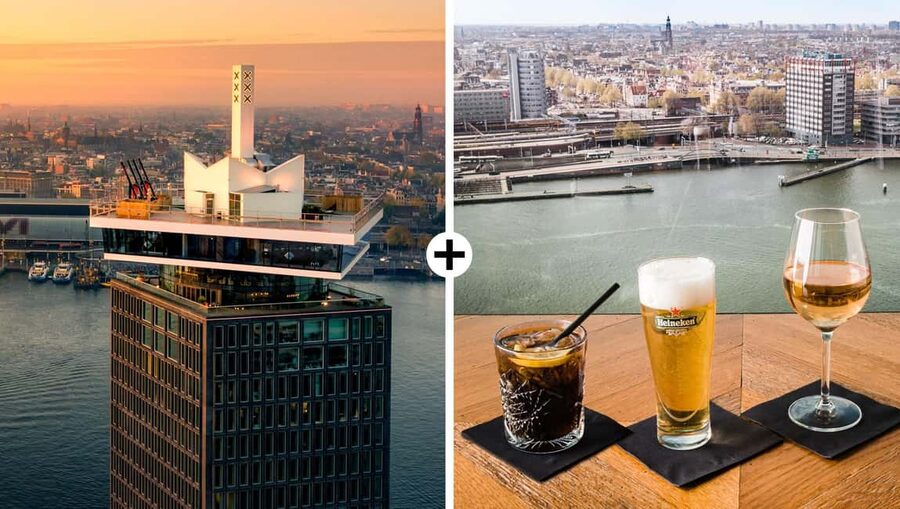 Amsterdam: A'DAM Lookout Entry Ticket with 2 Drinks - Key points to know before you go