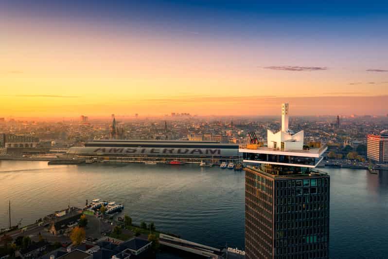 Amsterdam: A'DAM Lookout Entry Ticket with Burger - Crossing the IJ to reach A’DAM Tower