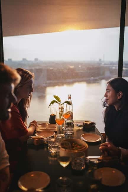 Amsterdam: A'DAM Lookout with Revolving Restaurant Moon - Crossing the IJ to A’DAM Tower