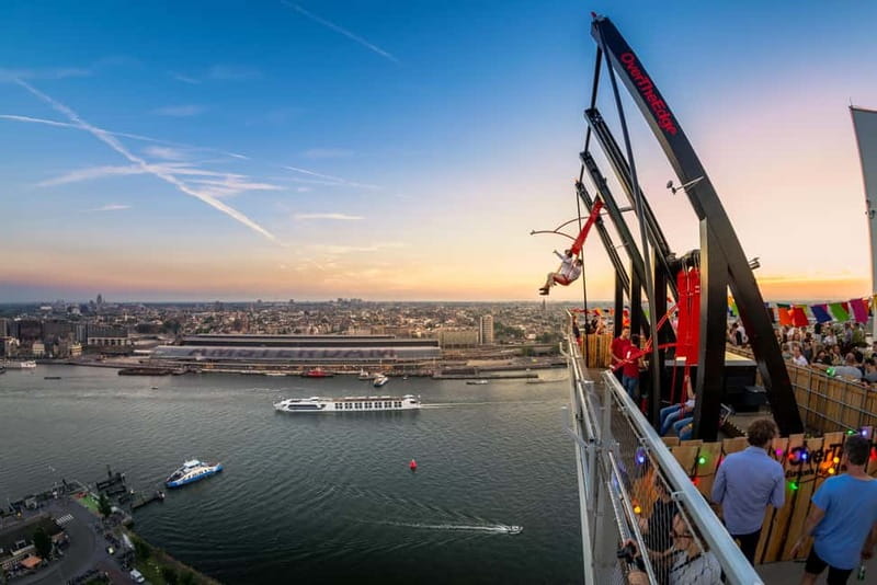 Amsterdam: A'DAM Lookout with Revolving Restaurant Moon - Optional thrills above the city