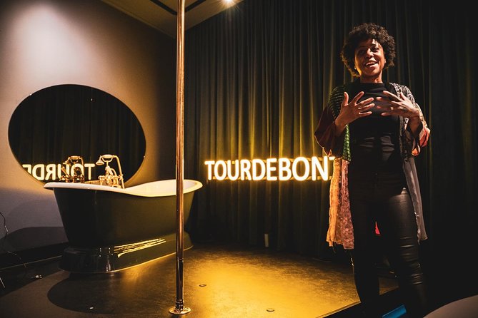 Amsterdam: Behind the Scenes Strip Club Tour with Ex-Sex Worker - Exploring the bar, dressing rooms, and VIP areas
