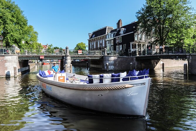 Amsterdam Canal Cruise in Open Boat with Unlimited Drinks Option - Daylight, sunset, and bridge lights