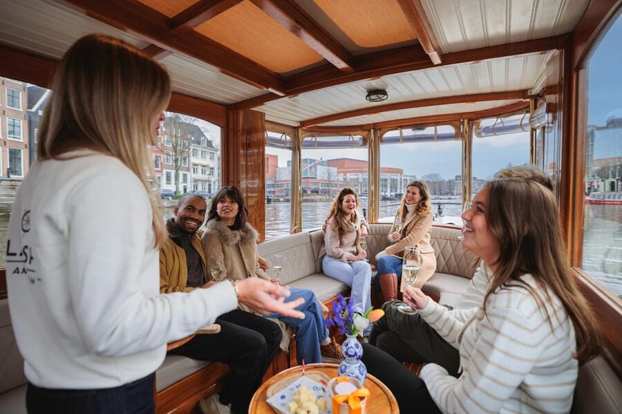 Amsterdam: Canal Cruise with Bubbles & Bites - The Jordaan and Amsterdam’s working canals
