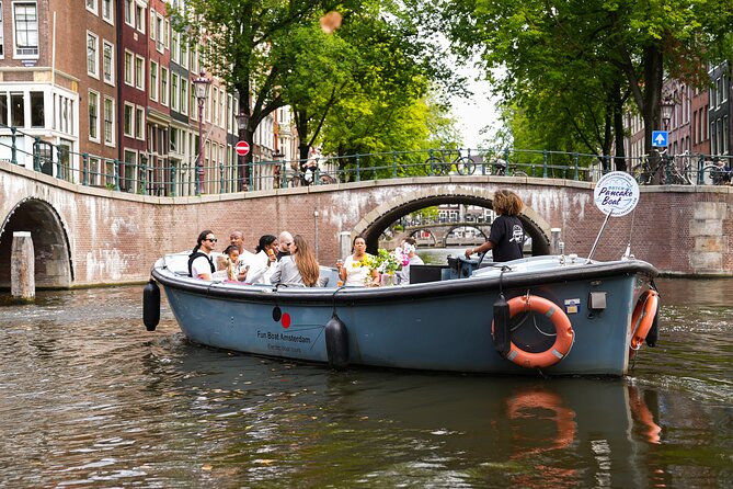 Amsterdam Canal Cruise with Dutch Pancakes and Drinks - From Leidsekade toward Amsterdam’s historic center
