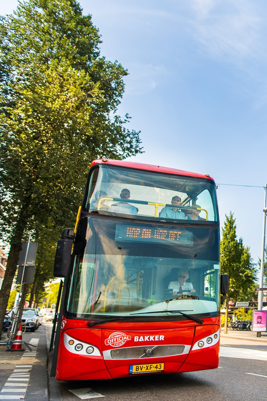 Amsterdam: Combo Rijksmuseum & Hop-On Hop-Off Bus - Red Line: the broad central Amsterdam loop