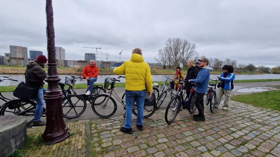 Amsterdam: Dutch Countryside E-Bike with Cheese & Clogs - Returning through Noord and across the IJ