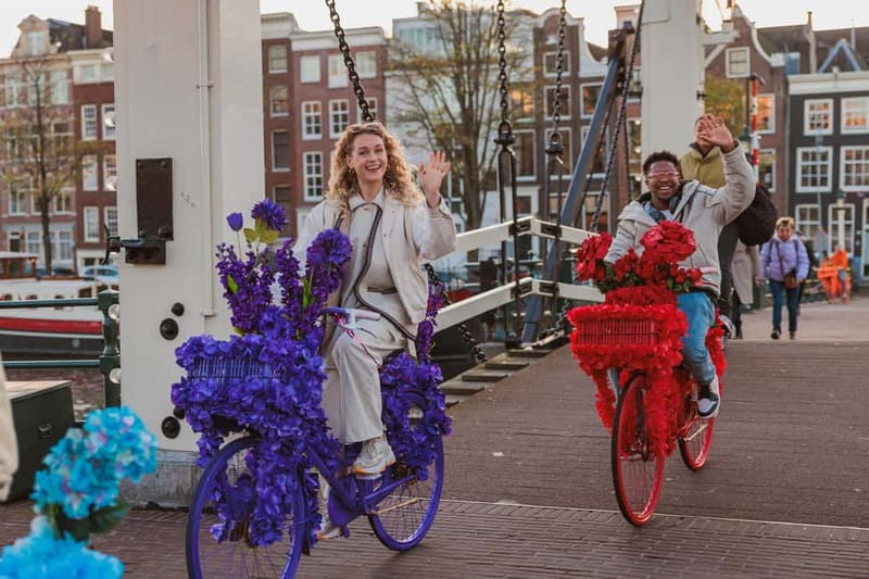 Amsterdam: Explore Canals, Guided Tour on Flower Bikes - Leidse Square and Vondelpark