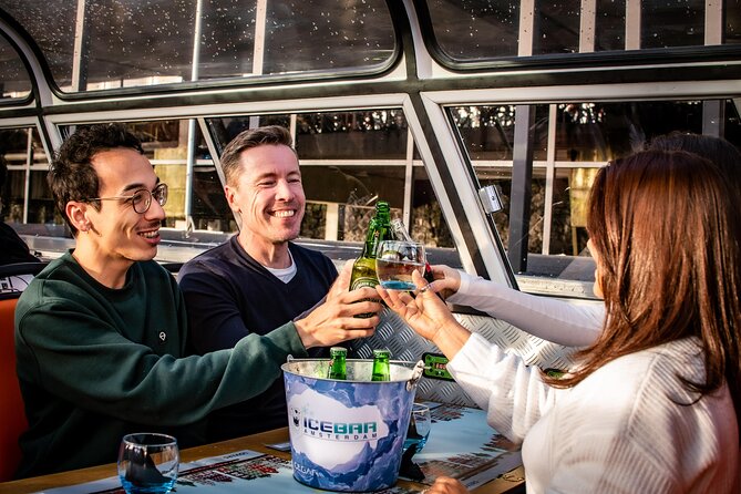 Amsterdam Guided Cruise with New York Pizza, Drinks and Ice Cream - What the pizza and drinks are really like