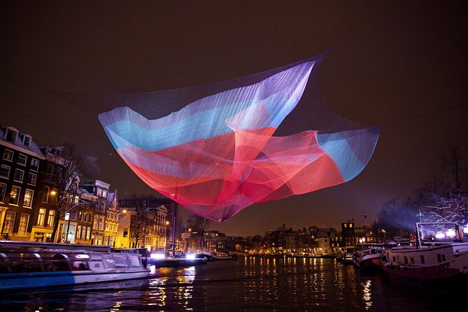 Amsterdam Light Festival: Canal Cruise + Snack & Unlimited Drinks - Amsterdam Light Festival from the canal