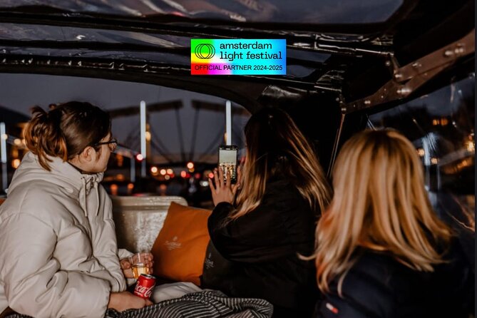 Amsterdam Light Festival: Cruise Unlimited Drinks & Bite option - ARTIS and the central canal neighborhoods