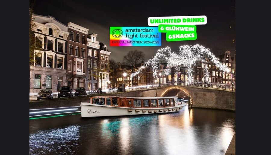 Amsterdam: Light Festival Heated Cruise w/ Drinks & Snacks - Starting at Prins Hendrikkade 33A
