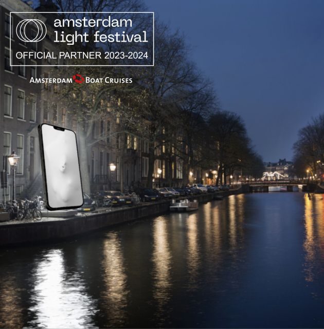 Amsterdam Light Festival Live Commentary & Optional Drinks - The IJ gives you a wide first view