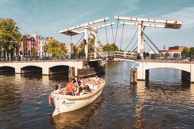 Amsterdam Luxury Canal Cruise + Unlimited Drinks & Bites option - Magere Brug and the Bridge of 15 Bridges