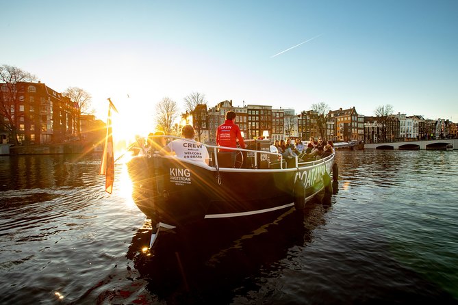 Amsterdam Open Boat Cruise with Live Guide and Two Drinks - The Amstel and Magere Brug