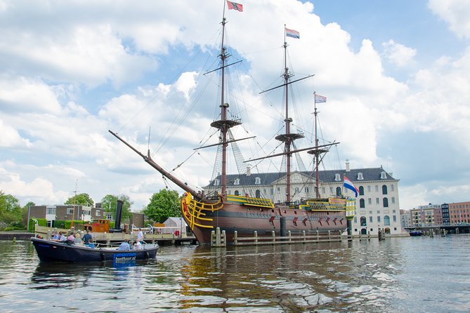 Amsterdam Open Boat Sightseeing Canal Cruise - A’DAM LOOKOUT and the city from below