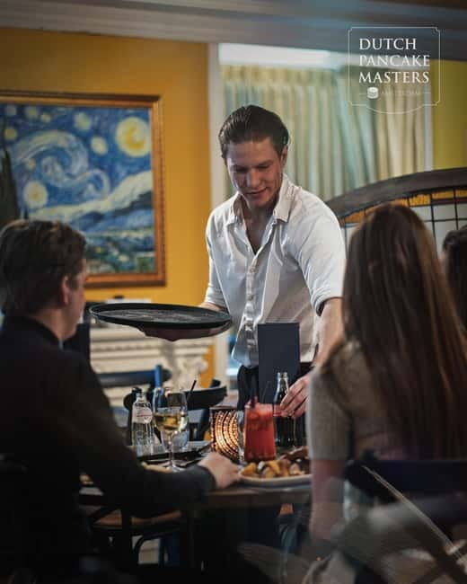 Amsterdam: Pancakes at Dutch Pancake Masters - The artwork adds atmosphere, not a museum ticket