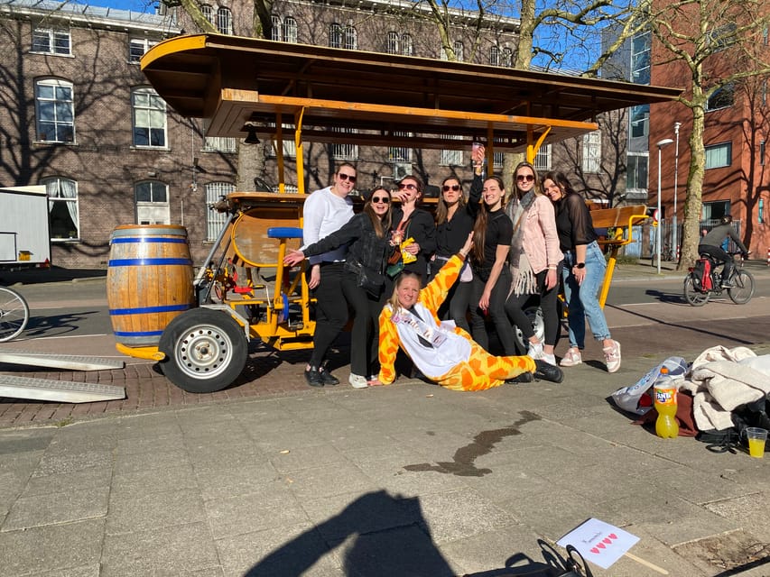Amsterdam: Party Bike Tour with Beer - The Houthavens meeting point changes the experience