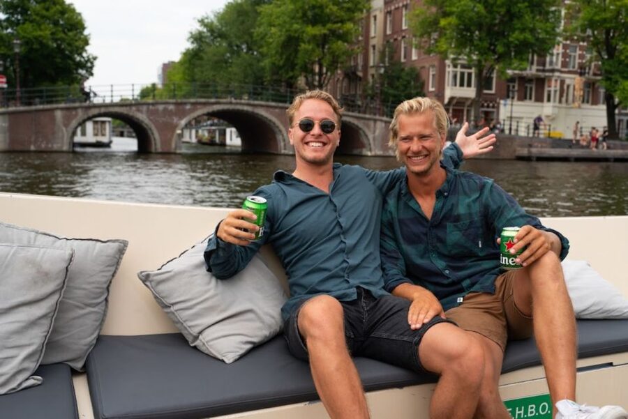 Amsterdam: Red-Light District Pub Crawl and Booze Boat Tour - Starting on Amsterdam’s canals