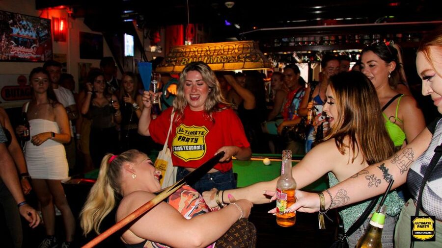 Amsterdam: Red Light District Pub Crawl with Unlimited Shots - Games, introductions, and the role of the host