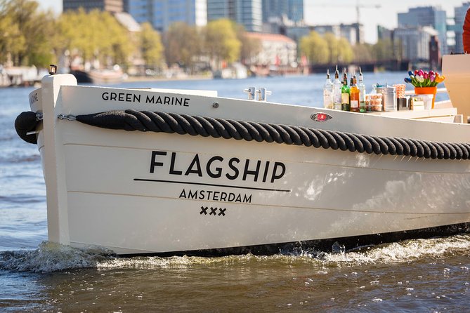 Amsterdam: Saloon Boat Cruise + Unlimited Drinks & Bite option - The Stopera and Dutch National Opera