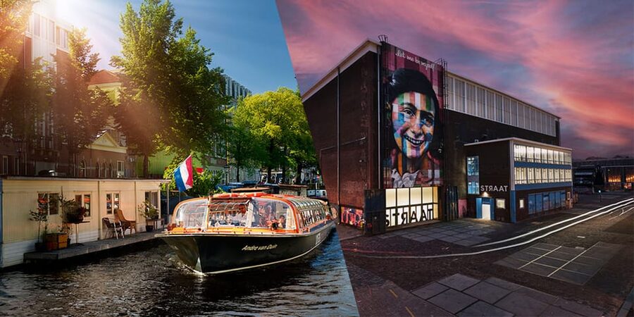 Amsterdam: STRAAT Museum and Canal Cruise Combination Ticket - STRAAT Museum: giant art in a former warehouse
