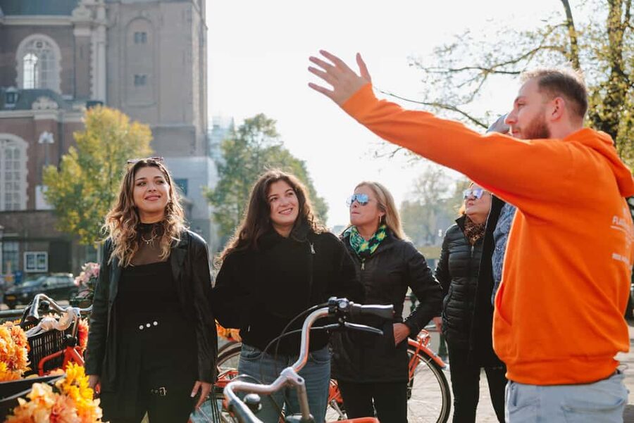 Amsterdam: Top Highlights Guided Bike Tour EN/DE/ES/FR/IT/CN - The Jordaan and Anne Frank House