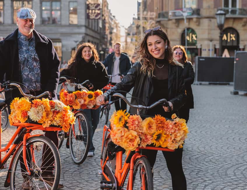 Amsterdam: Top Highlights Guided Bike Tour EN/DE/ES/FR/IT/CN - From the Red Light District to Leidse Square
