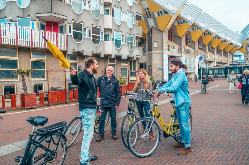 Discover Rotterdam: Classic Highlights Bike Tour by a Local - De Brandgrens and the story of wartime Rotterdam