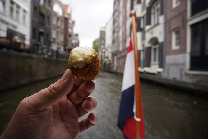 Eating Amsterdam: Food Tour & Canals Cruise - Bitterballen and jenever before the boat