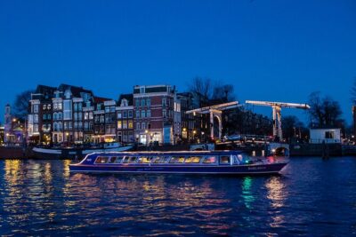 Evening Canal Cruise in Amsterdam with Wine & Cheese Option