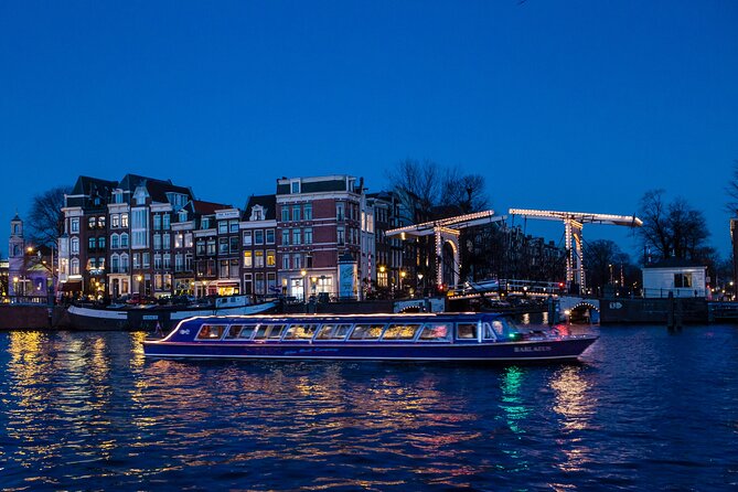Evening Canal Cruise in Amsterdam with Wine & Cheese Option - Boarding at Blue Boat Company