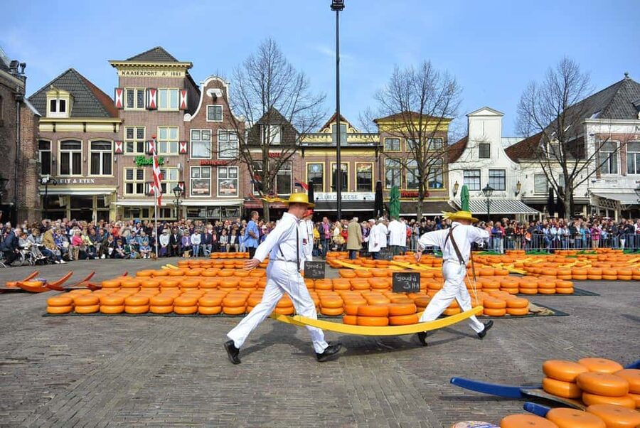 From Amsterdam; Alkmaar Cheese market & Zaanse Schans - Two hours around Waagplein and Alkmaar
