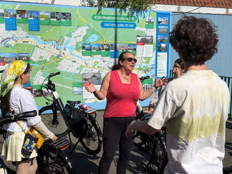 From Amsterdam: Zaanse Schans Windmills & More - E-Bike Tour - Arriving at Zaanse Schans after the scenic route