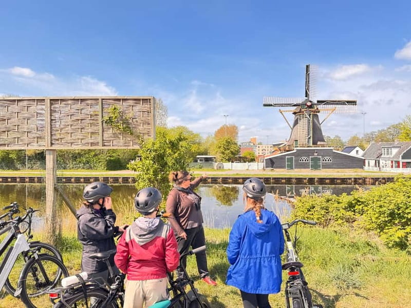 From Amsterdam: Zaanse Schans Windmills & More - E-Bike Tour - The first ferry and the quieter side of Amsterdam
