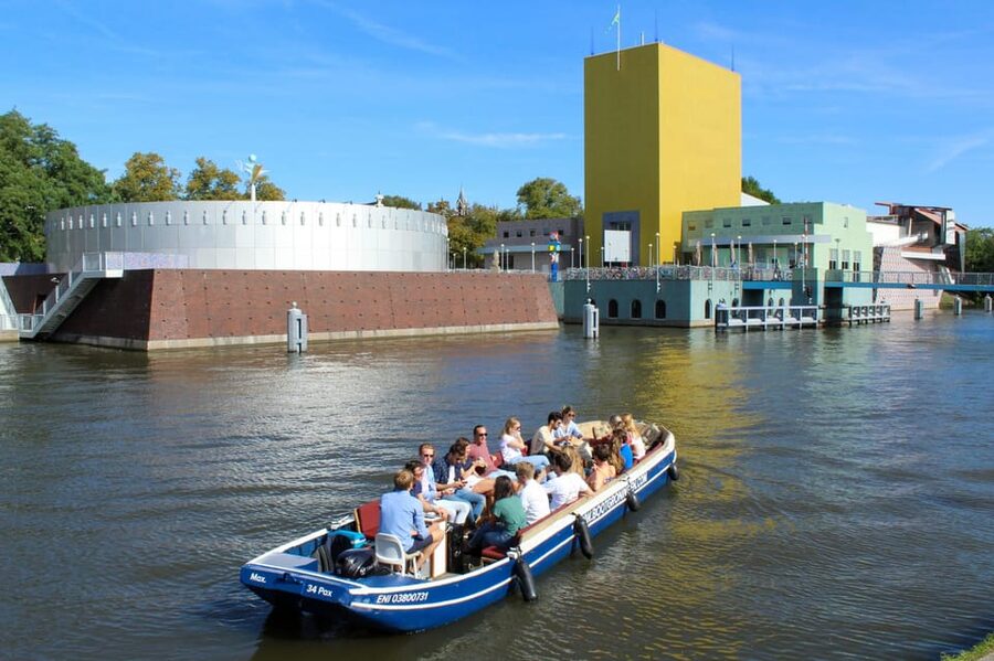 Groningen: Open Boat City Canal Cruise - The AA Church and Hoek van Ameland