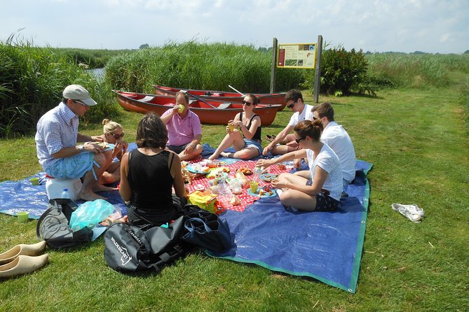 Guided Canoe Adventure with Picnic Lunch in Waterland from Amsterdam - Paddling through reedbeds and village canals
