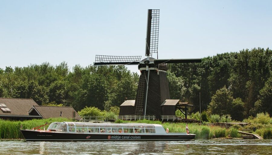 Haarlem: Dutch Windmill & Spaarne River Sightseeing Cruise - The Unicorn windmill and a less familiar view