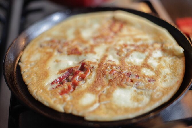 Learn to Make Dutch Pancakes in a Beautiful Amsterdam Canal House - Making the apple and bacon pancakes