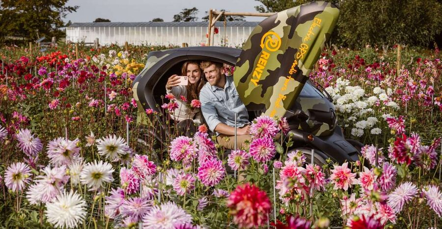 Lisse: Drive-it-Yourself Summer Flower GPS Audio Tour - Driving a Renault Twizy through the bulb region