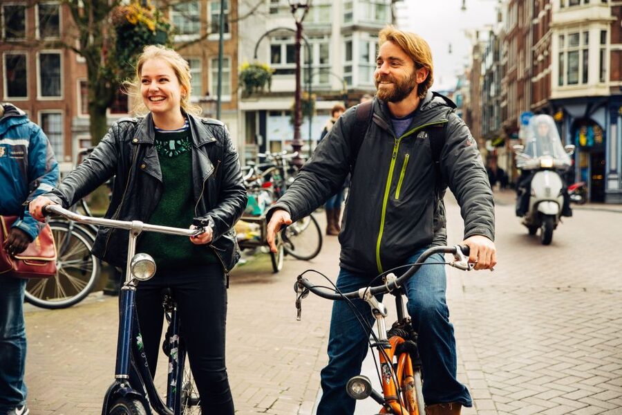Private Amsterdam Bike Tour with a Local - Crossing the Skinny Bridge