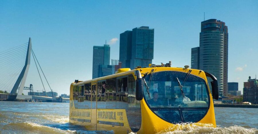 Rotterdam: 1-Hour Sightseeing Splash Tour - The road portion: a quick look at Rotterdam’s modern city
