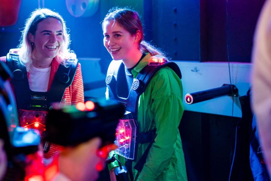 Rotterdam: Lasergame Actvity - A ship’s hold becomes a submarine battle zone