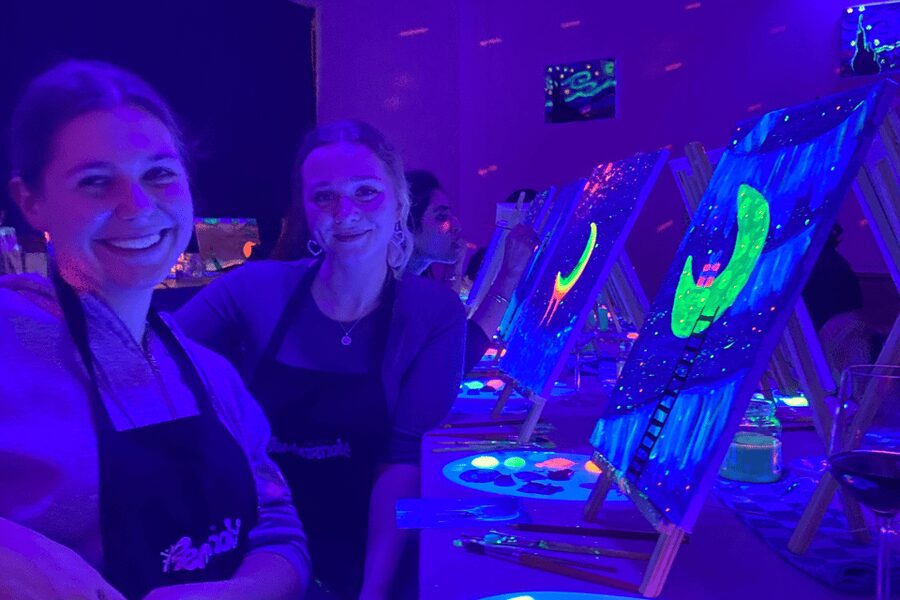 Rotterdam: Paint and Sip in the Dark at Rembrandt van Wine - Booking, cancellation, and accessibility details
