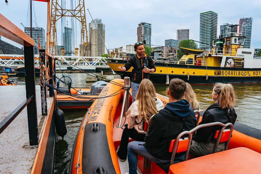 Rotterdam: RIB Speedboat Sightseeing Cruise - Setting off from central Rotterdam